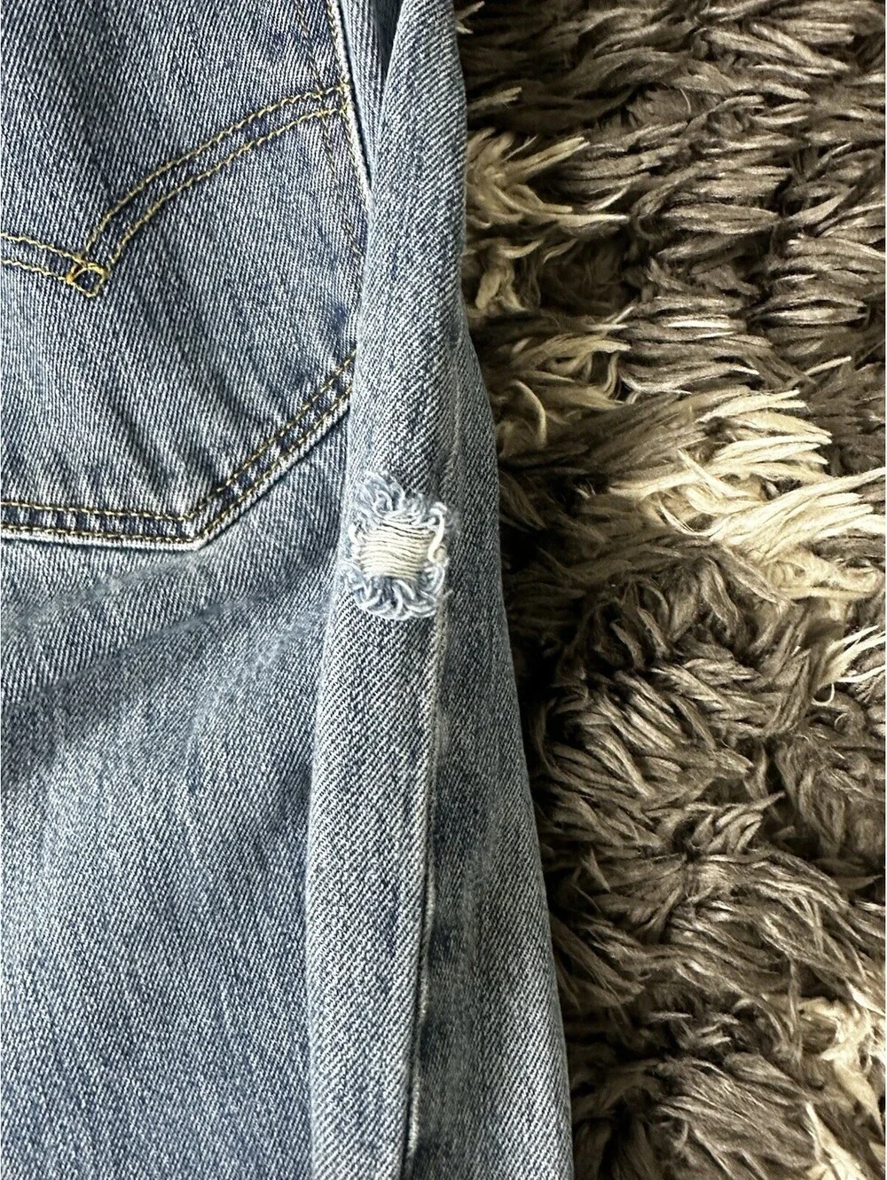Vintage 90s Levi's 501 Button Fly Straight Leg Denim Jeans Blue Mens 34x32